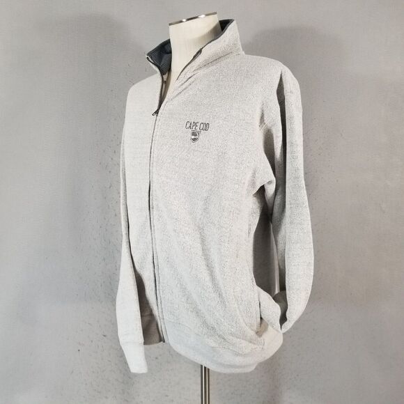 Cuffy's of Cape Cod sweater jacket men's XL extra large gray full zip fleece - Picture 5 of 9